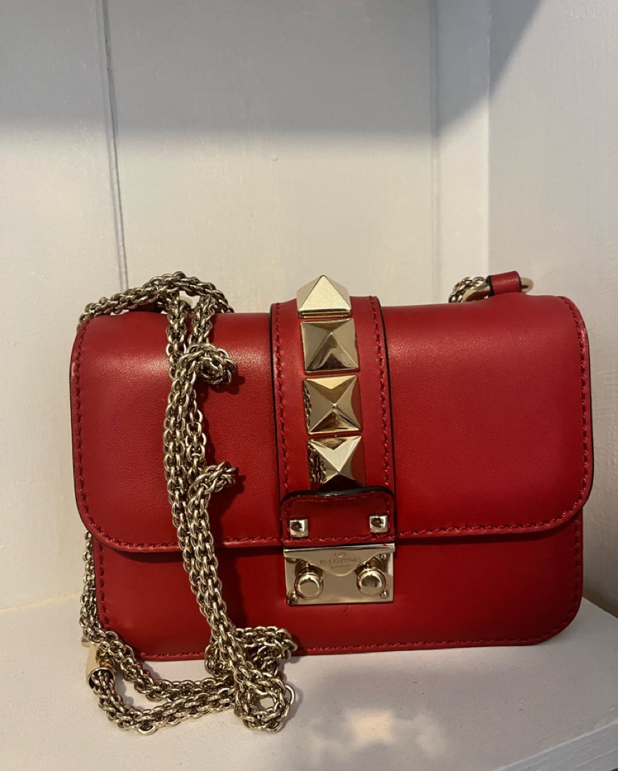 RED VALENTINO フラワーパズル ワンショルダー クラッチ 2WAY RED