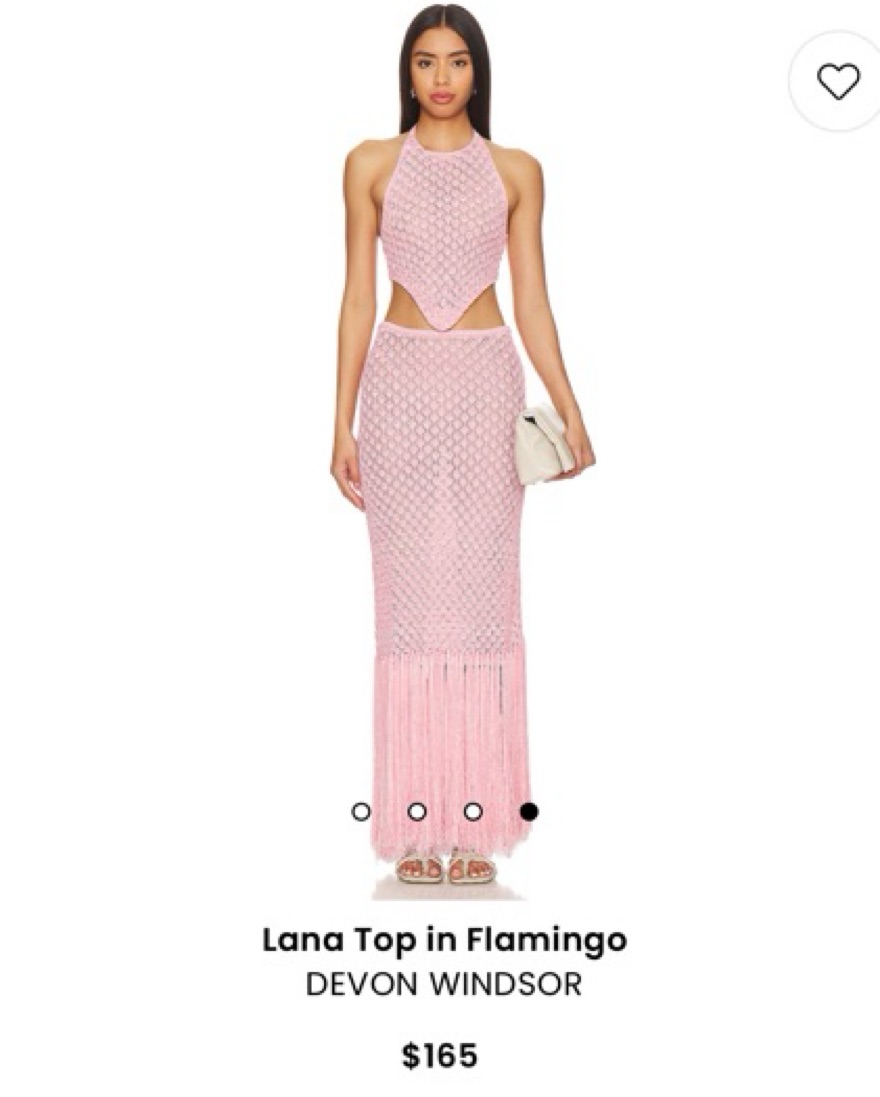 Devon Windsor Lana Top & Lacey Skirt Set by Devon Windsor - Pickle