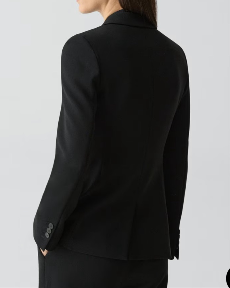 Theory Blazer In Admiral Crepe by Theory - Pickle