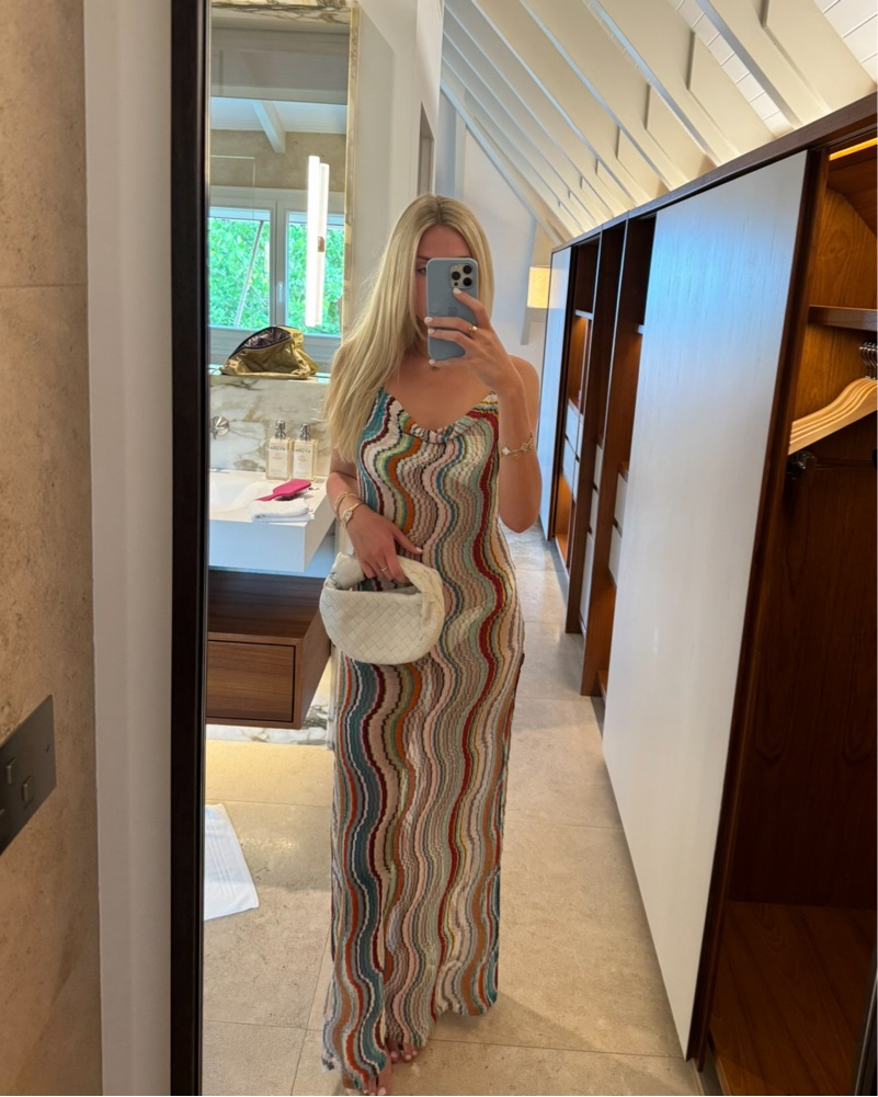 Missoni Wave Open Back Lamé Maxi Dress by Missoni - Pickle