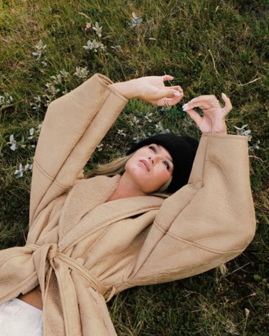 Belted Detail Shearling Jacket by NAKD - Pickle