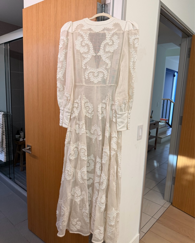 White Lace Maxi Dress by Zimmermann - Pickle