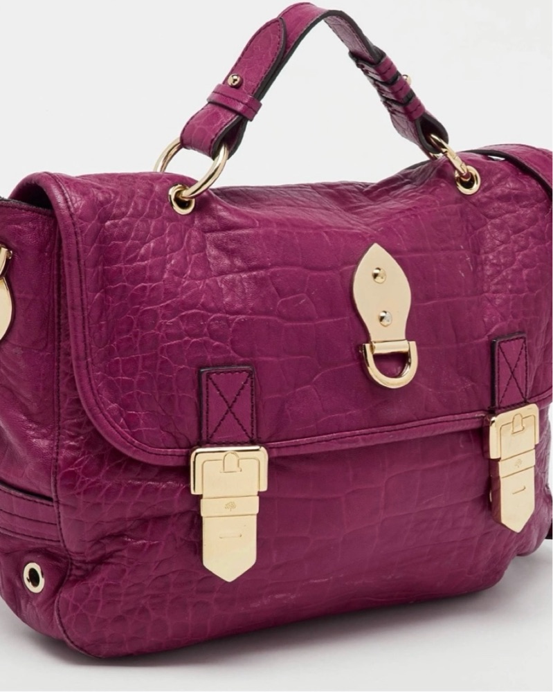 Mulberry HANDBAG Pink Croc Leather Tilli by Mulberry - Pickle