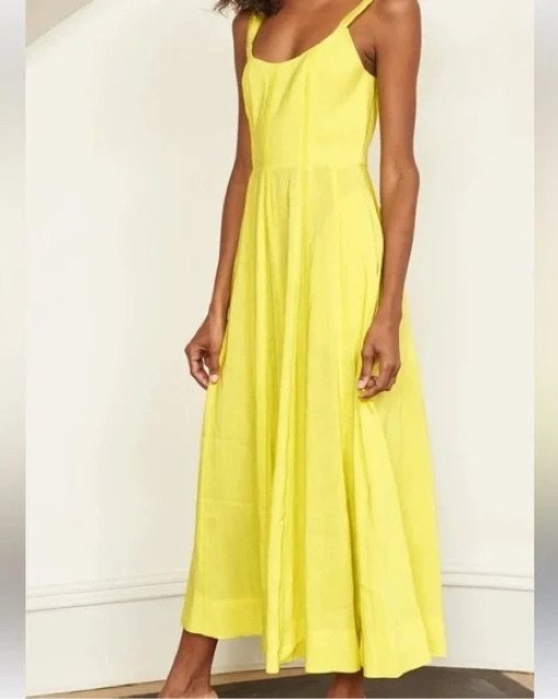 La Ligne Yellow Georgia Dress by La Ligne - Pickle