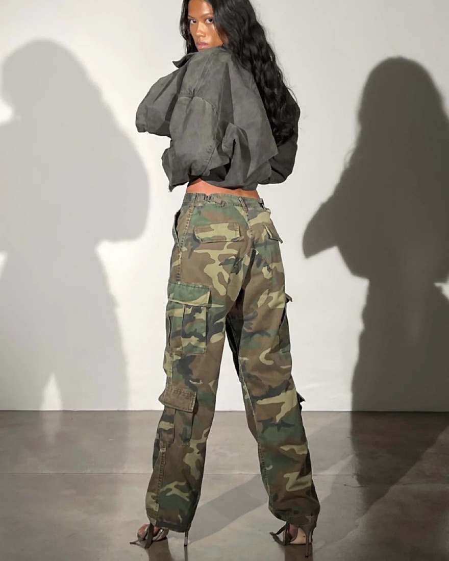 Local European Camo Cargo Pants by Local european - Pickle