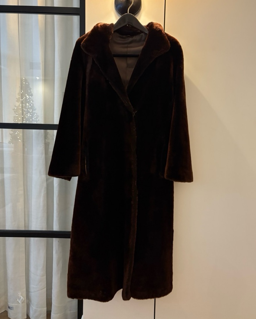 Genuine Sheared Mink Fur Coat by Saks Fifth Avenue - Pickle