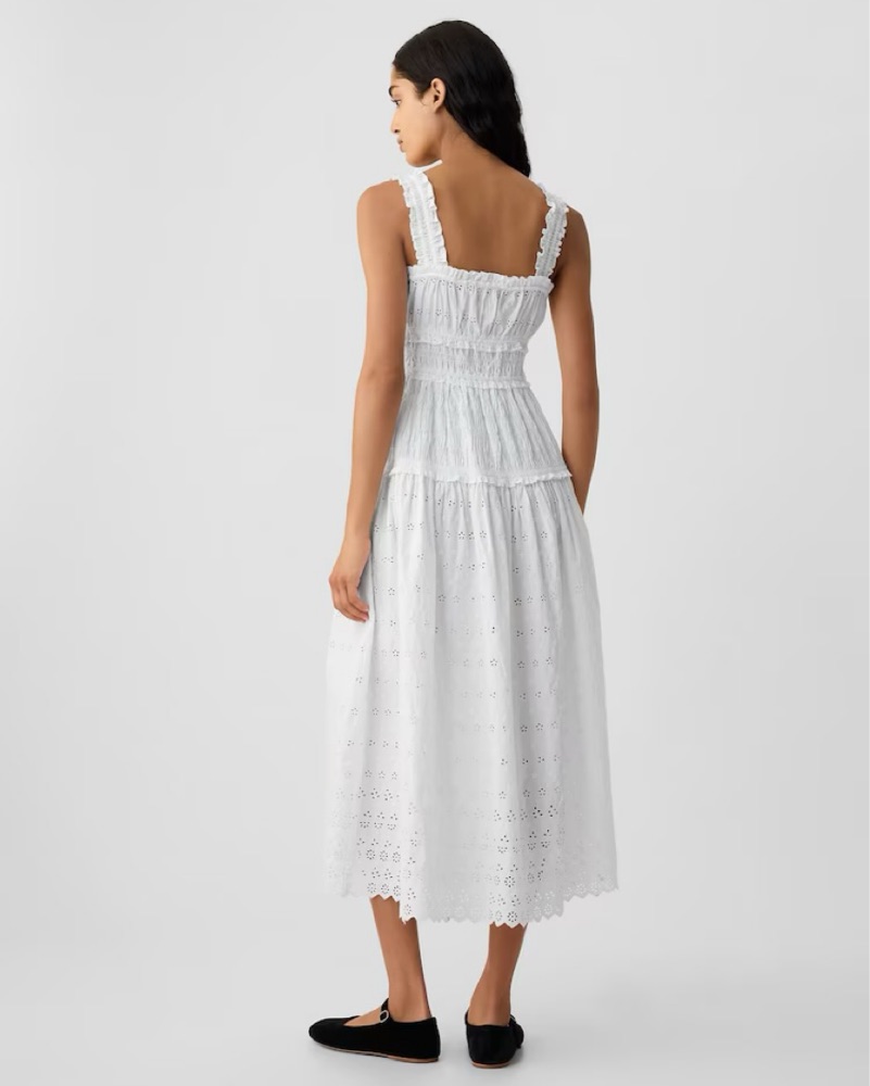 Doen x Gap Eyelet Midi Dress by Doen - Pickle