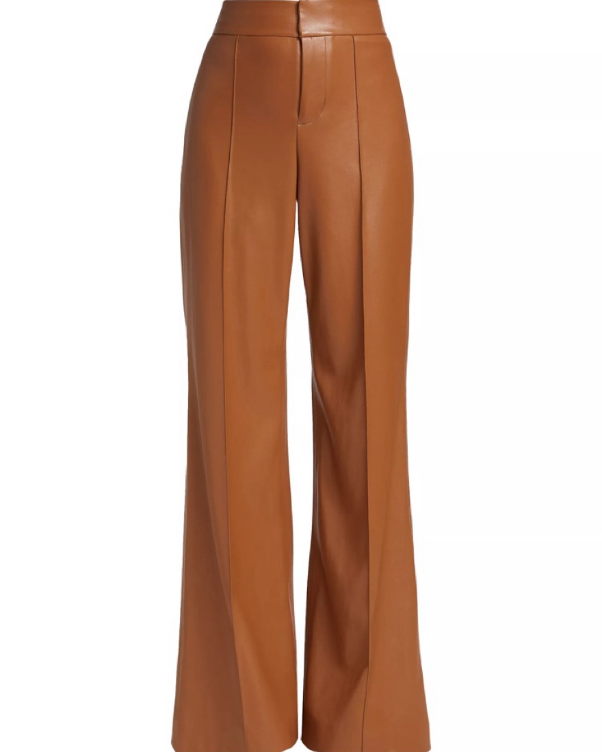 Alice & Olivia Vegan Leather Pants by Alice & Olivia - Pickle