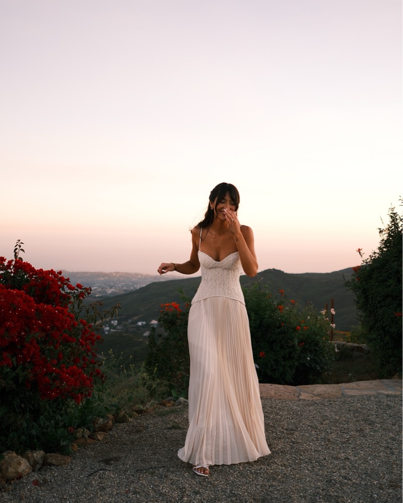 Daniella Lace Corset Pleated Maxi Dress by Fashion Nova - Pickle