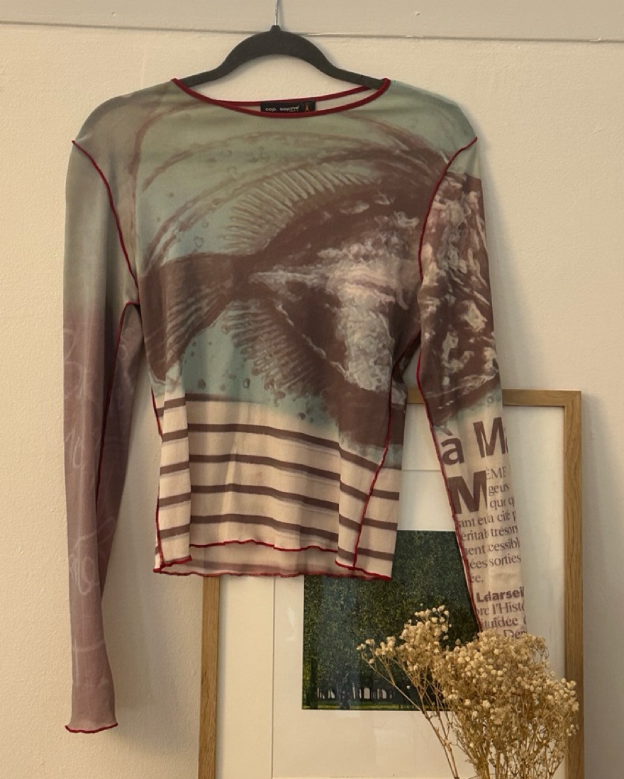 Vintage Cop Copine Mesh Top by Cop Copine - Pickle