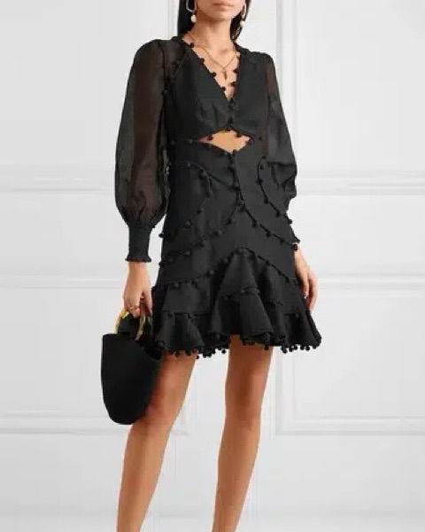 Zimmerman black Corsage Bauble Mini by Zimmermann - Pickle