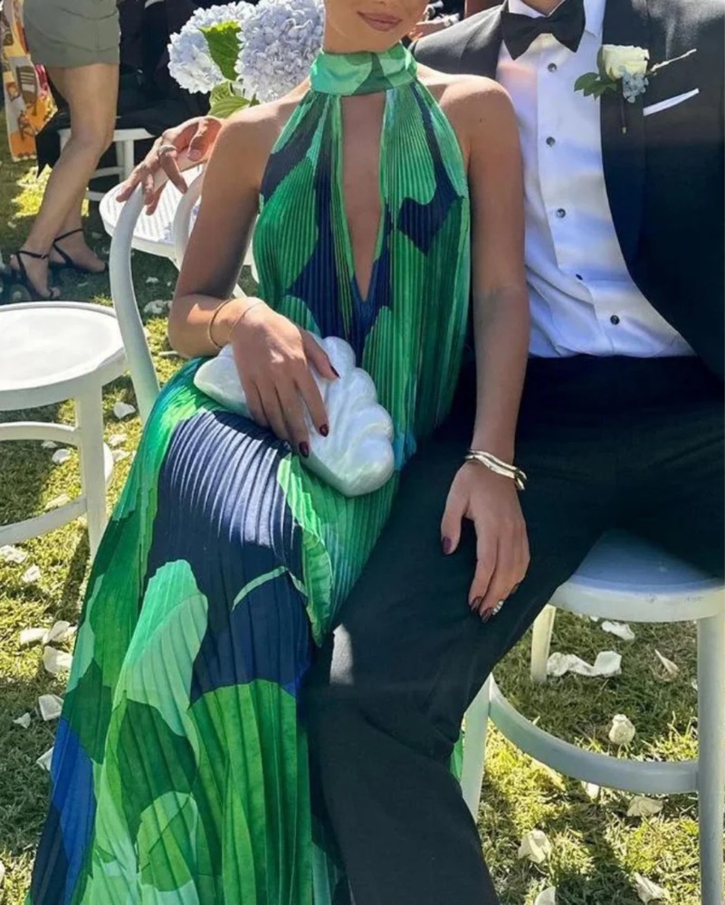 L'idee Opera Gown In Capri Green by L'idee - Pickle