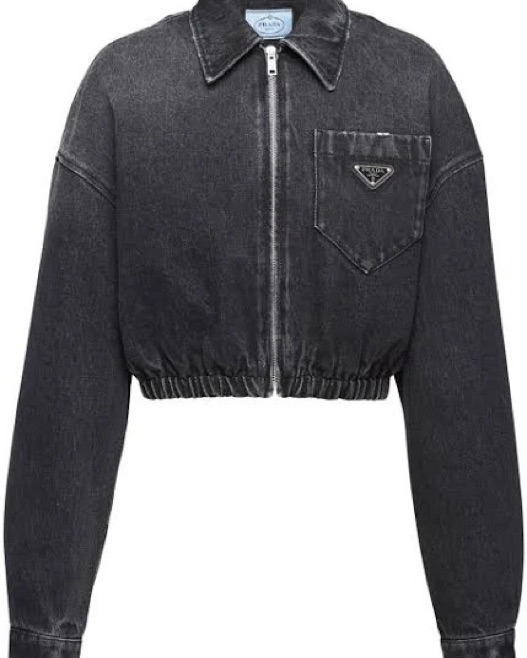 Prada Cropped Denim Jacket by Prada - Pickle