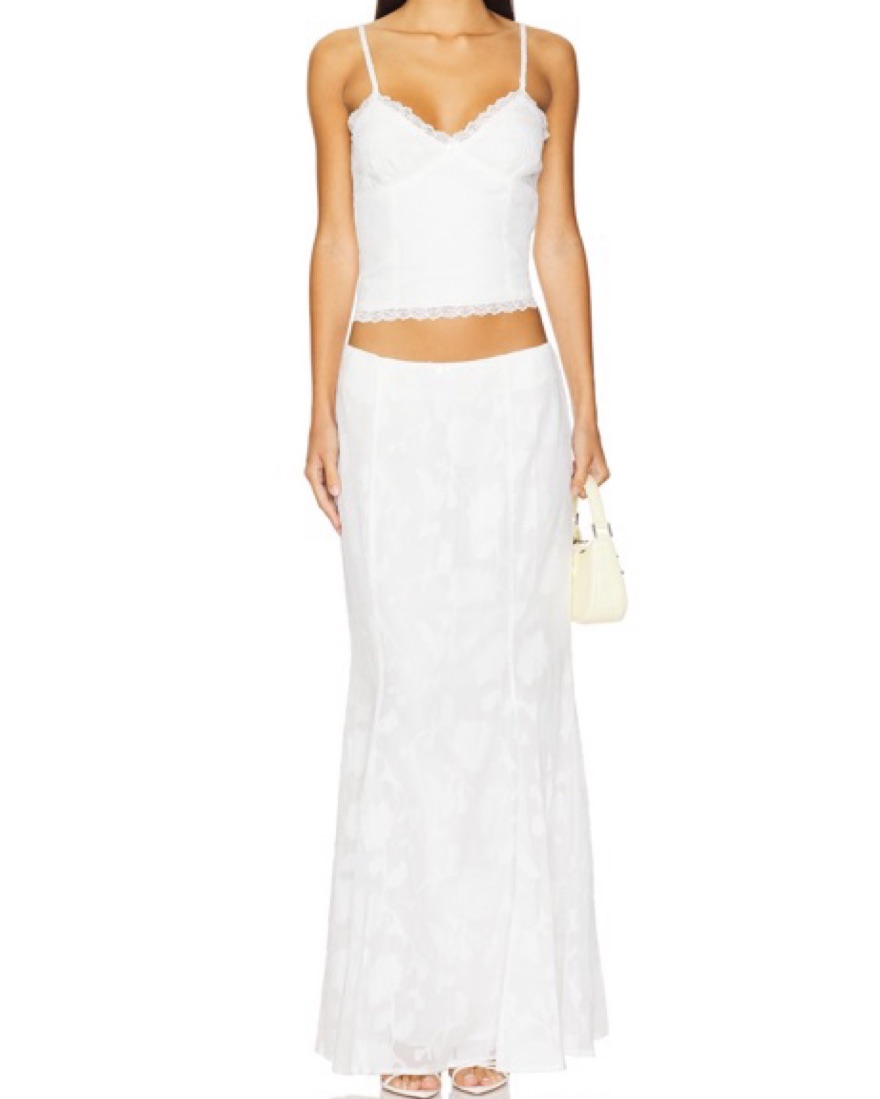 Larina Top And Maxi Skirt Set by RUNAWAY the Label - Pickle