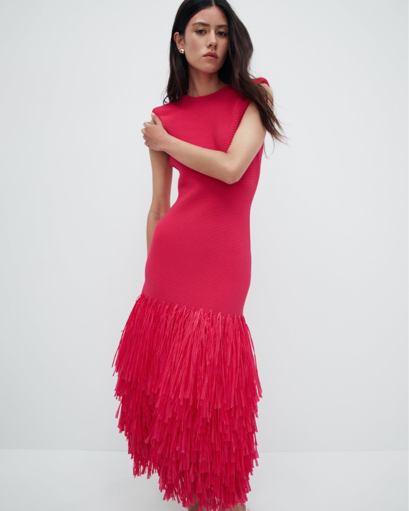 Aje Fuschia Raffia Dress by Aje - Pickle