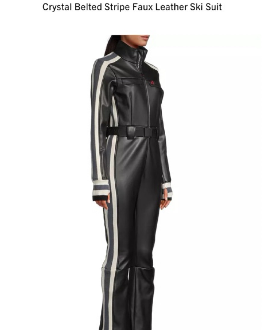 Perfect Moment Leather Ski Suit by Perfect Moment - Pickle