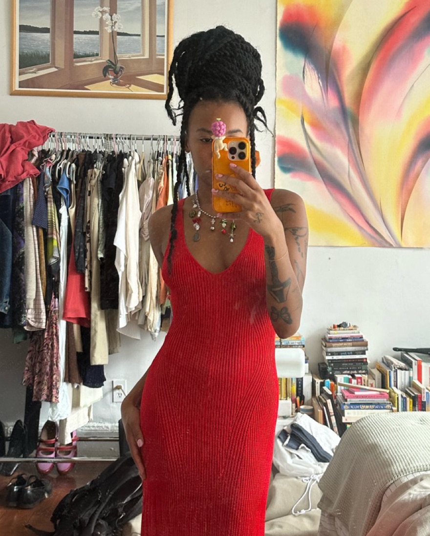 Alexander McQueen Red Knit Dress by Alexander McQueen - Pickle