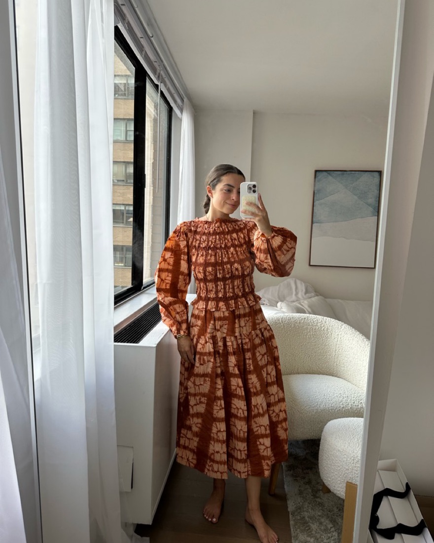 $760 Ulla Johnson Tie Dye Dress by Ulla Johnson - Pickle