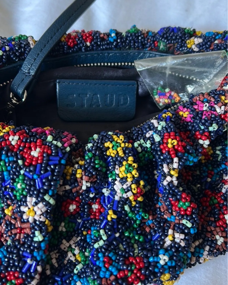 Staud Beaded Bag - Rainbow Flower Market by Staud - Pickle