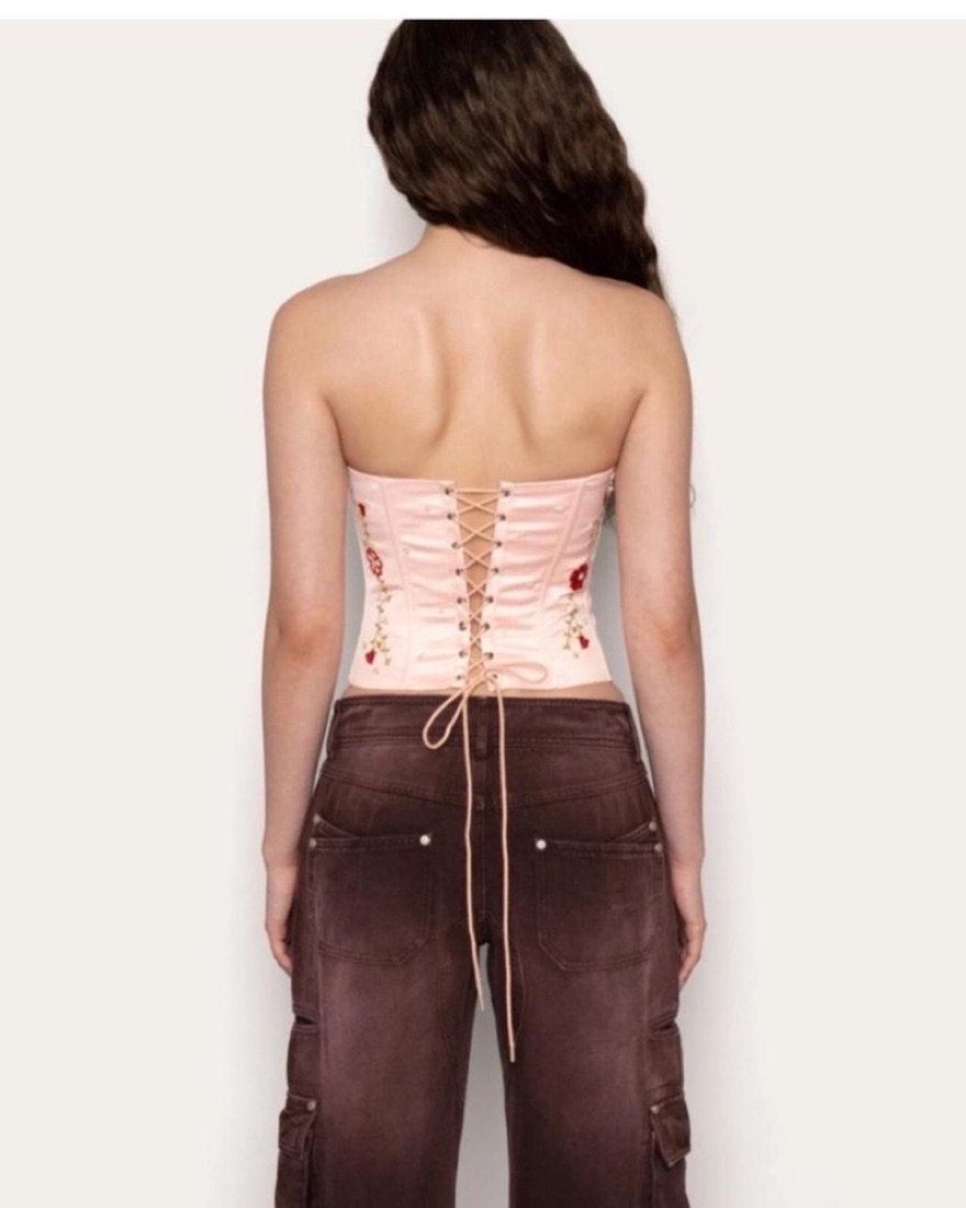 Treat ürself tulle bustier pink ビスチェ treat ürself tulle bustier ビスチェ ピンク