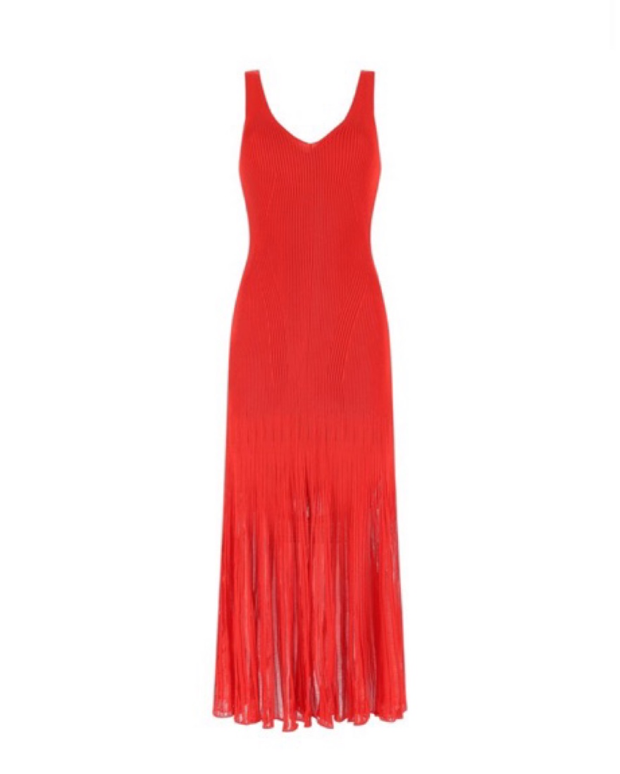 Alexander McQueen Red Knit Dress by Alexander McQueen - Pickle