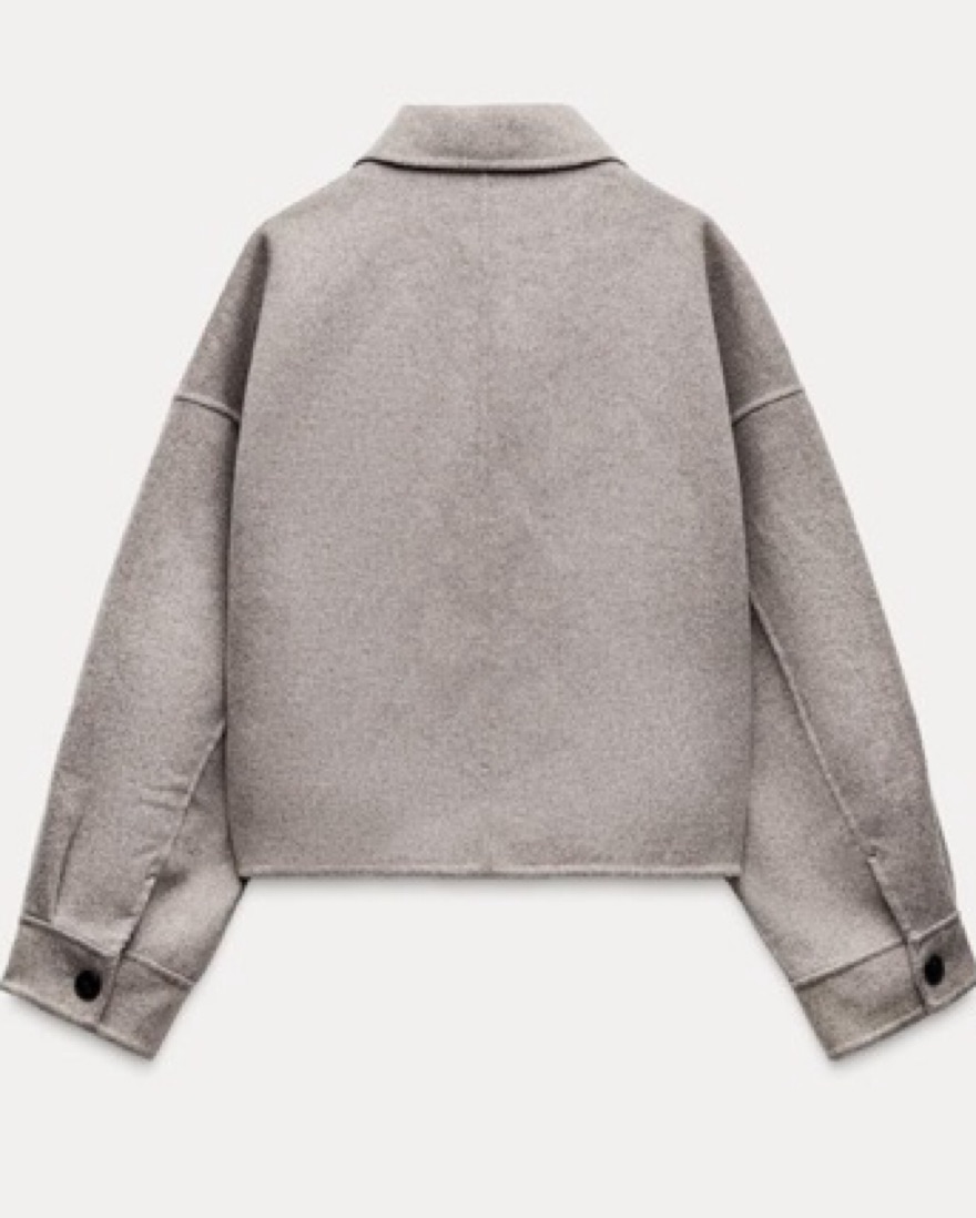 Zara Double Faced Wool Jacket by Zara - Pickle