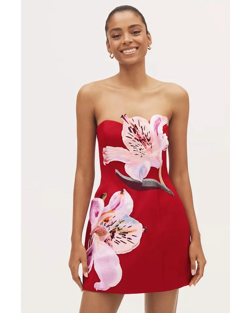 Herlipto 2021ホリデー la seine dress Mサイズ Leo Lin Rosario Mini Dress Red by Leo Lin - Pickle