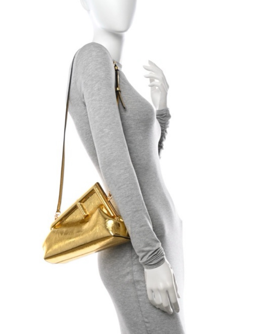 Fendi Gold Rodk Millenium First Purse by Fendi - Pickle