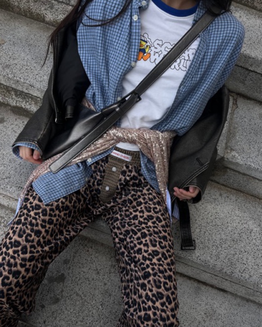 HANDOVER Leopard Boxer Pants by HANDOVER - Pickle