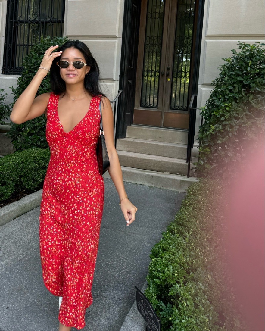 Reformation Beauden Dress in Baila XS by Reformation - Pickle