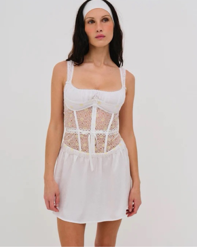 For Love And Lemons Christy Slip Dress by For Love & Lemons - Pickle
