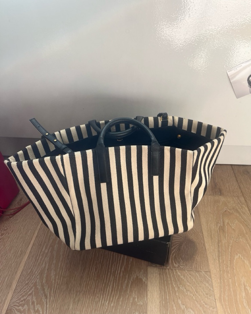 Demellier Striped Handbag/Mini Tote by Demellier london - Pickle