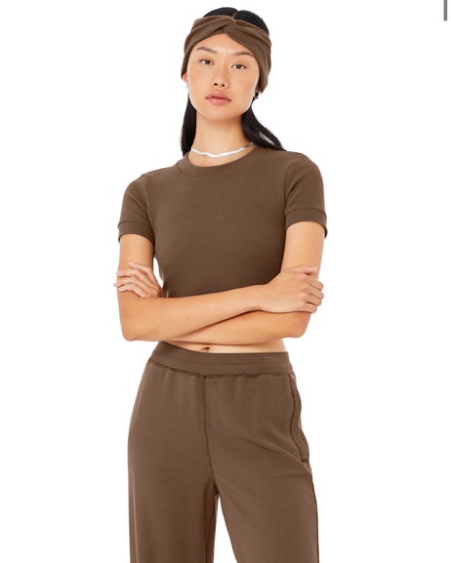 Alo Waffle Lounge Set by Alo Yoga - Pickle