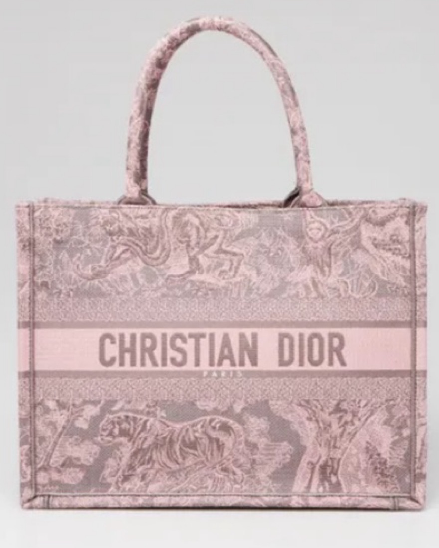 CHRISTIAN DIOR Pink/Grey Toile De Jouy S by Christian Dior - Pickle