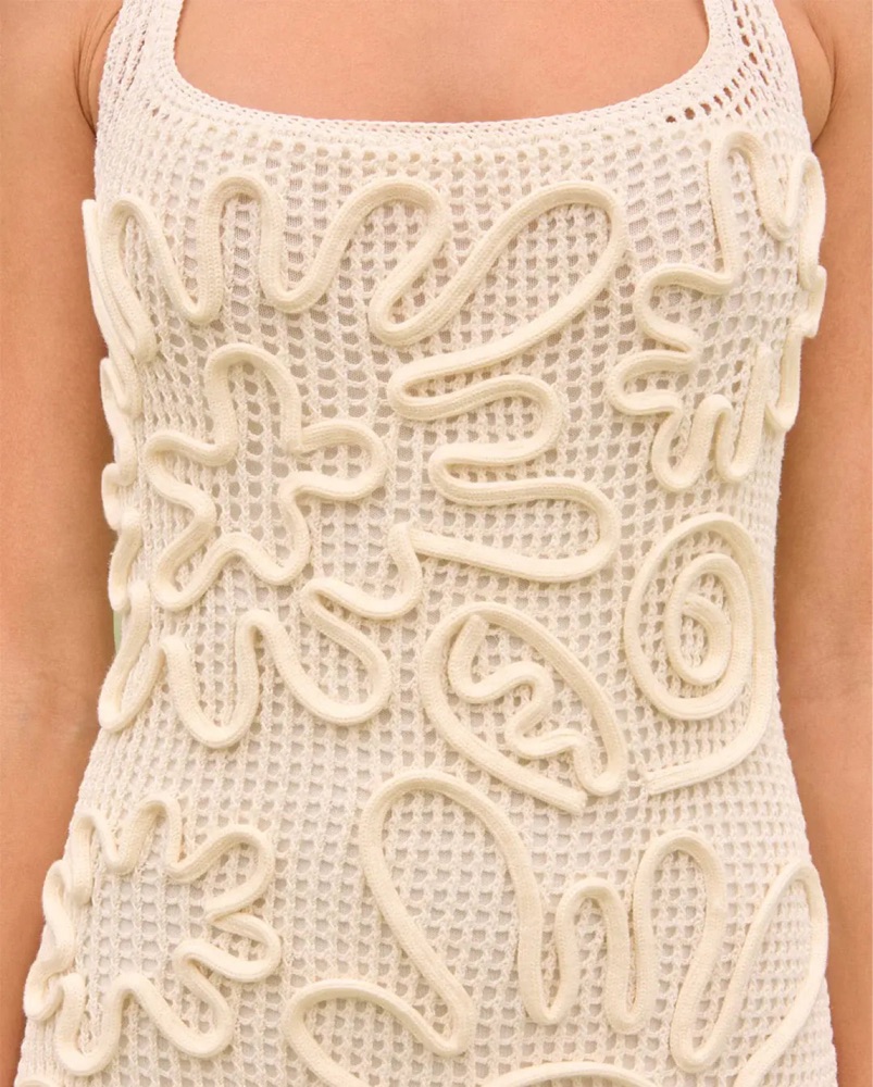 Cult Gaia Nissa Knit Off White by Cult Gaia - Pickle