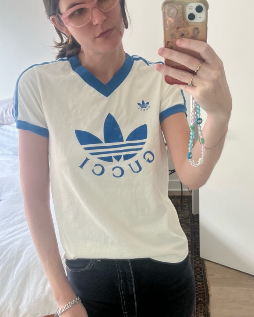 Gucci Adidas Cotton T-Shirt by Gucci - Pickle