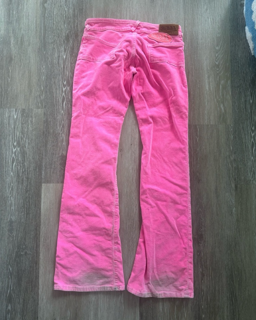 Vibrant Pink Von Dutch Cord Pants by Von Dutch - Pickle