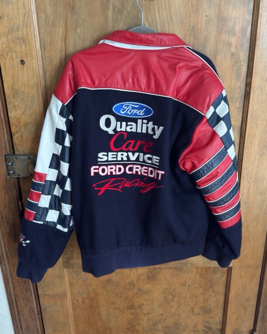 Vintage Ford Racing Varsity Jacket by Vintage / Thrifted - Pickle