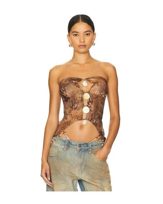 Jaded London Shell Top by Jaded London - Pickle