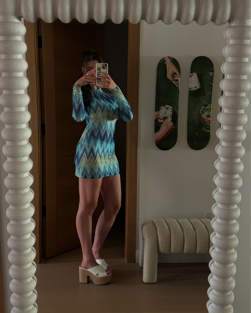 Missoni Zig Zag Woven Mini Dress by Missoni - Pickle