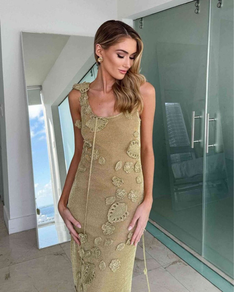 Cult Gaia Gold Pemma Dress by Cult Gaia - Pickle