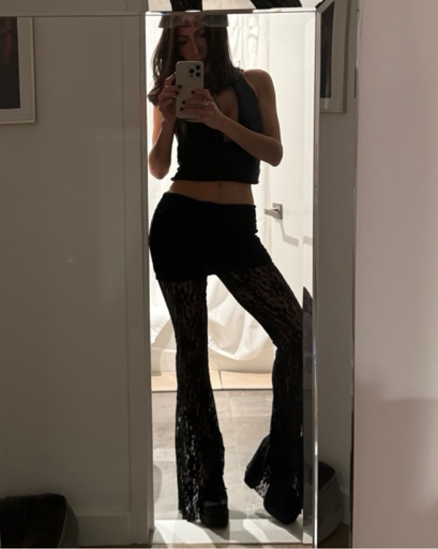 I.AM.GIA KYLEAH Lace Flare Pants by I AM GIA - Pickle