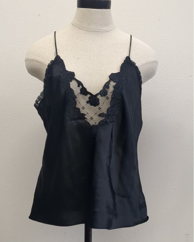 Vintage Erika Taylor Black Lace Camisole by Erika Taylor - Pickle