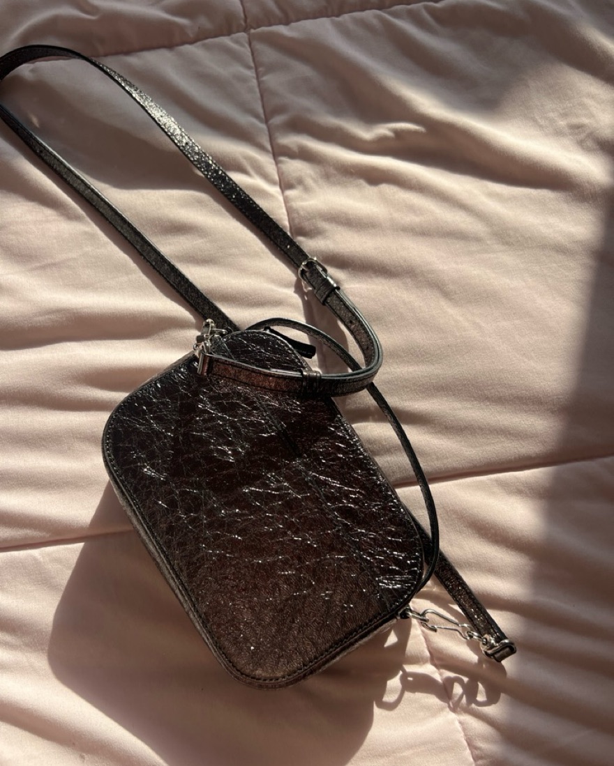 Balenciaga Black Leather Crossbody Bag by Balenciaga - Pickle