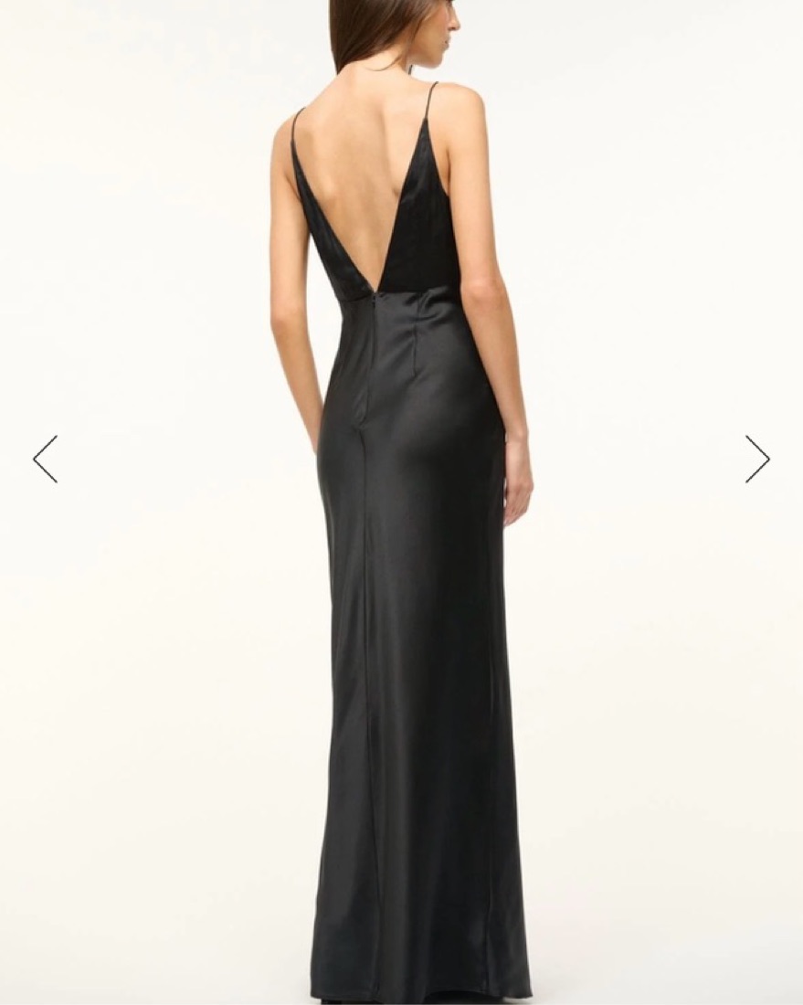 STAUD HANK SILK DRESS BOTANICAL SHADOWS by Staud - Pickle