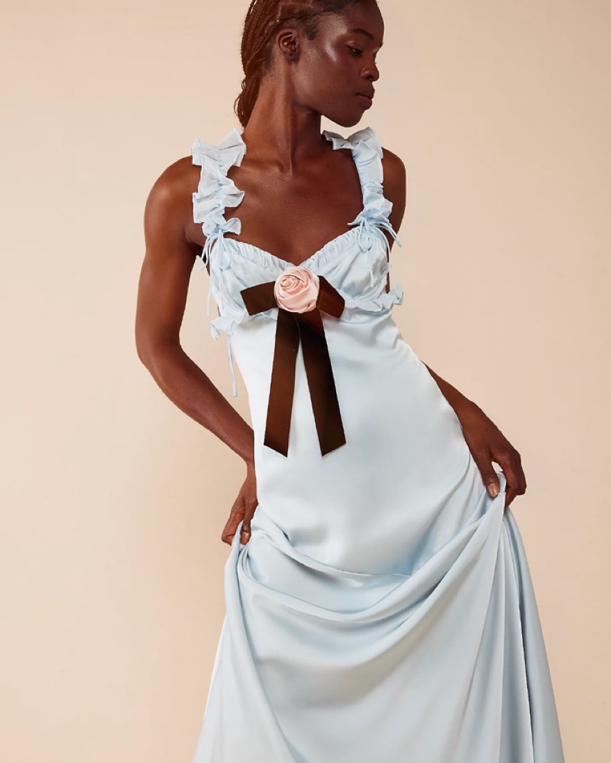 For Love & Lemons Jillian Maxi Dress by For Love & Lemons - Pickle