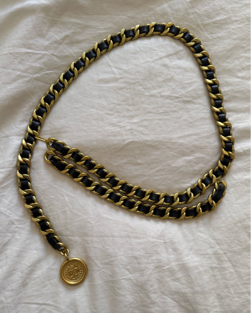 Vintage Chanel Chain Belt by Chanel - Pickle