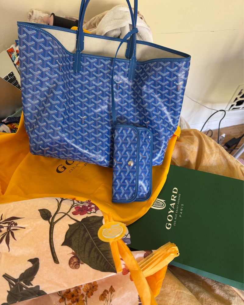 Goyard サンルイpm スカイブルー Goyard St Louis Pm Sky Blue Authentic by Goyard - Pickle