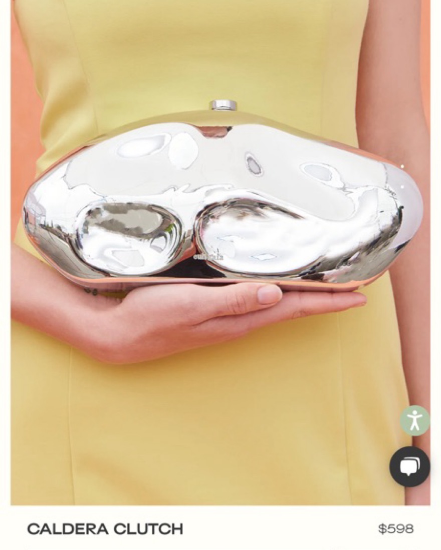 Cult Gaia Caldera Clutch by Cult Gaia - Pickle