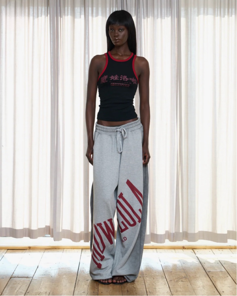 Mowalola Stamp Joggers by Mowalola - Pickle